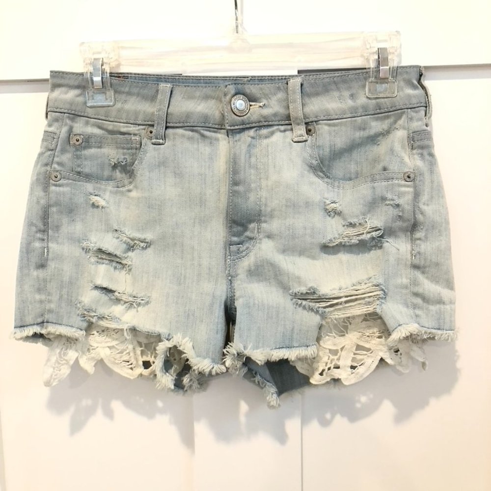 American Eagle Hi-Rise Shortie Super Stretch Shorts